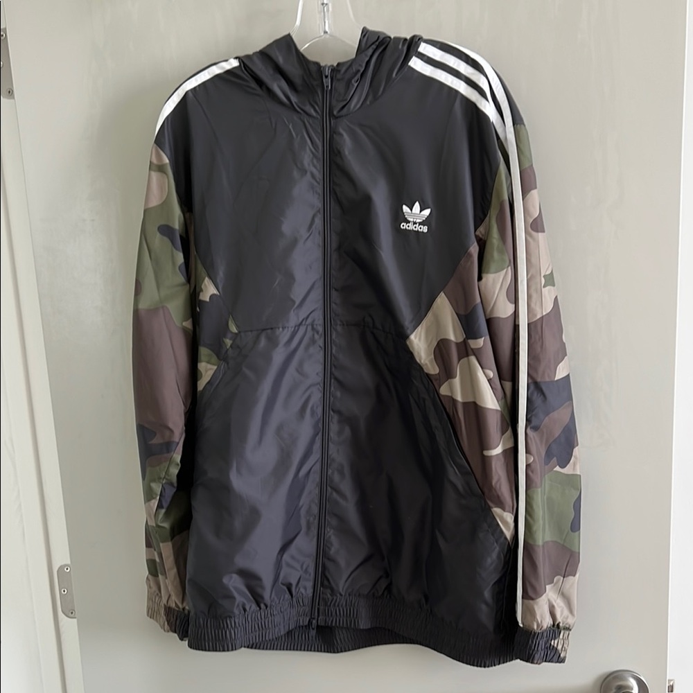 Adidas | Black and Camo Jacket